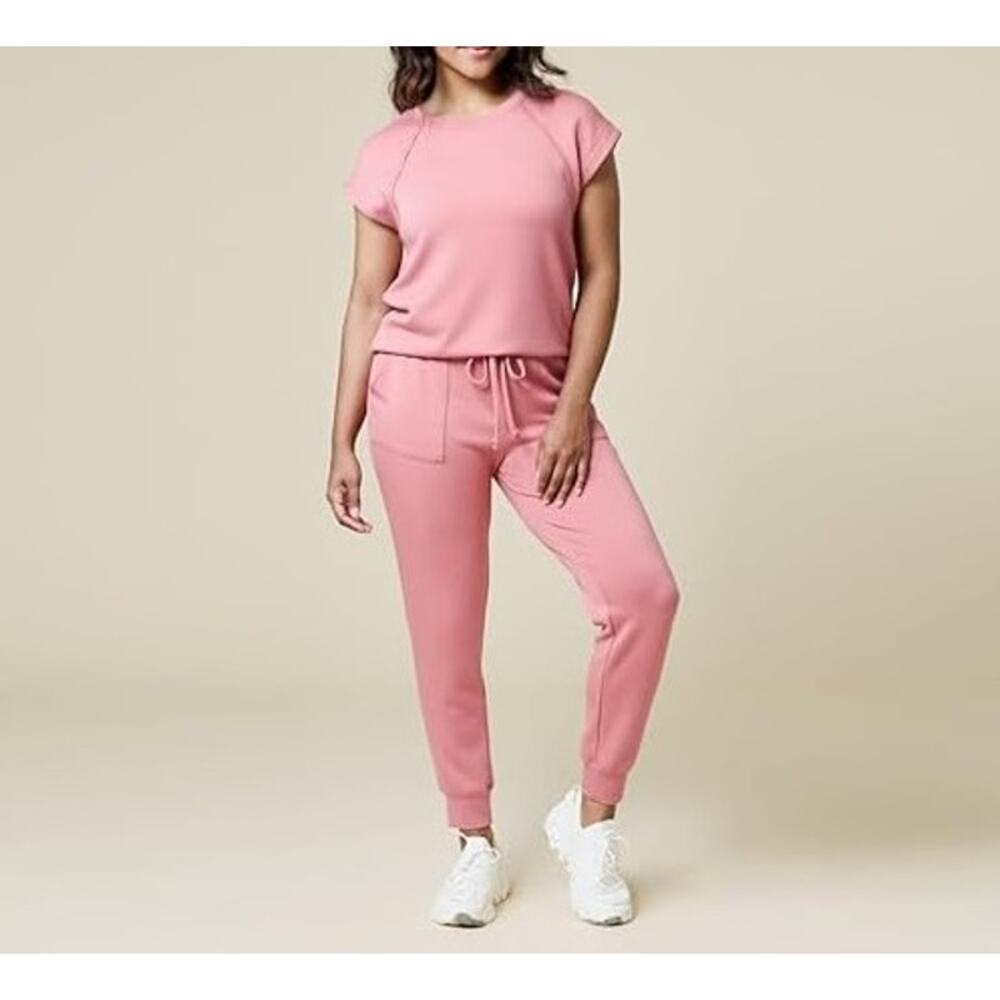 Softies Women's Copper Rose Pure Dream V-Neck Lounge Set Size XL
